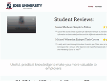 Tablet Screenshot of jobsuniversity.com
